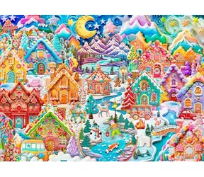 ALIPSON Puzzle Barevná noc v Cookietownu / 1500 dílků / od 14 let