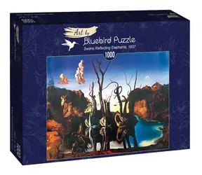 BLUEBIRD Puzzle Labutě odrážející se ve vodě jako sloni / 1000 dílků / od 14 let