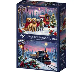 BLUEBIRD Puzzle Vánoce přicházejí / 2x500 dílků / od 12 let