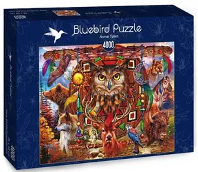 BLUEBIRD Puzzle Zvířecí totem / 4000 dílků / od 14 let