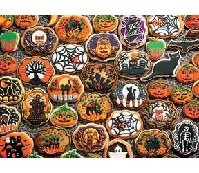 COBBLE HILL Puzzle Halloweenské sušenky / 1000 dílků / od 14 let