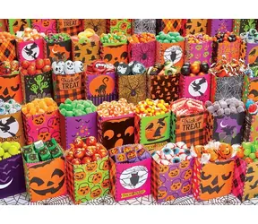 COBBLE HILL Puzzle Halloweenské sladkosti / 500 dílků / od 12 let
