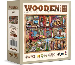 WOODEN CITY Dřevěné puzzle Muzejní police / 1010 dílků / od 14 let