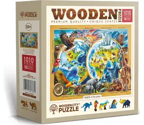 WOODEN CITY Dřevěné puzzle Planeta divokých zvířat / 1010 dílků / od 15 let