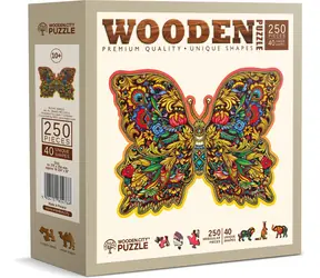 WOODEN CITY Dřevěné puzzle Královská křídla / 250 dílků / od 10 let