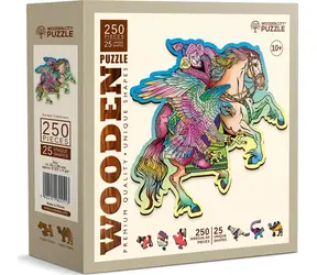 WOODEN CITY Dřevěné puzzle Kůň a orel / 250 dílků / od 10 let