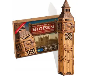 WOODEN CITY 3D dřevěné puzzle Escape puzzle box: Big Ben / 269 dílků / od 15 let