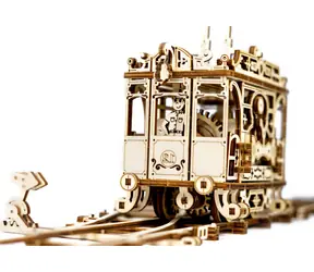 WOODEN CITY 3D Dřevěné puzzle Tramvaj s kolejemi / 273 dílků / od 14 let