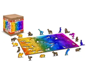 WOODEN CITY Dřevěné puzzle Ptačí ráj 2v1 / 300 dílků / EKO / od 8 let
