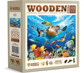 WOODEN CITY Dřevěné puzzle Život v oceánu / 505 dílků / od 14 let