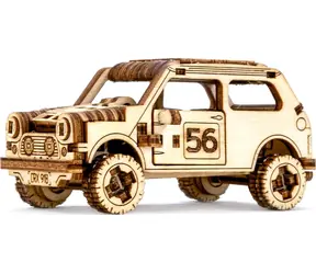 WOODEN CITY 3D Dřevěné puzzle Superfast Rally Car 1 / 98 dílků / od 8 let