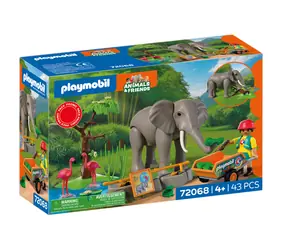 Playmobil® 72068 Slon s ošetřovatelem / Počet dílků: 43 / od 4 let