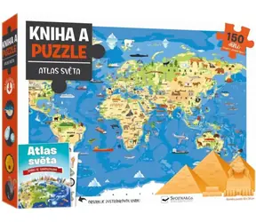 Svojtka & Co. Kniha a puzzle: Atlas světa / od 8 let