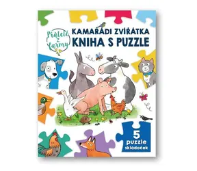 Svojtka & Co. Kniha s puzzle: Kamarádi zvířátka 5x9 dílků / od 3 let
