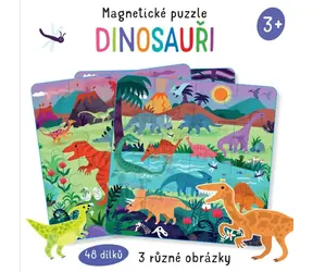 Svojtka & Co. Magnetické puzzle Dinosauři 3x16 dílků / od 3 let
