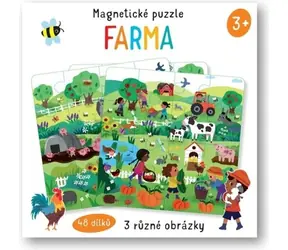 Svojtka & Co. Magnetické puzzle Farma 3x16 dílků / od 3 let