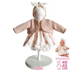 Llorens M740-016 obleček pro panenku miminko NEW BORN velikosti 40-42 cm