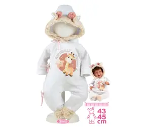 Llorens M844-82 obleček pro panenku miminko NEW BORN velikosti 43-45 cm
