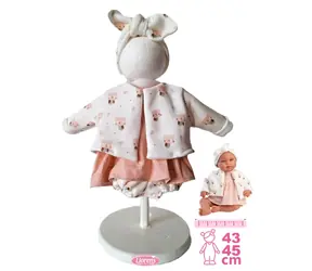 Llorens M844-004 obleček pro panenku miminko NEW BORN velikosti 43-45 cm