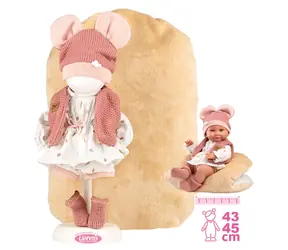 Llorens M738-16 obleček pro panenku miminko NEW BORN velikosti 40-42 cm s doplňky