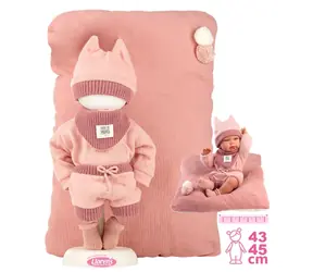 Llorens M738-18 obleček pro panenku miminko NEW BORN velikosti 40-42 cm s doplňky