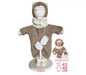 Llorens M844-011 obleček pro panenku miminko NEW BORN velikosti 43-45 cm