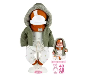 Llorens M844-65 obleček pro panenku miminko NEW BORN velikosti 43-45cm