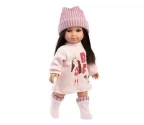 Llorens 53561 SARA - realistická panenka s měkkým látkovým tělem - 35 cm