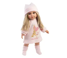 Llorens 53562 ELENA - realistická panenka s měkkým látkovým tělem - 35 cm