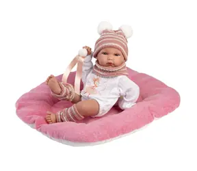 Llorens 63512 NEW BORN HOLČIČKA - realistická panenka miminko s celovinylovým tělem - 35 cm