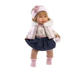 Llorens 42170 CARLA - realistická panenka se zvuky a měkkým látkovým tělem - 42 cm