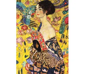 ENJOY Puzzle Gustav Klimt: Dáma s vějířem / 1000 dílků / od 14 let