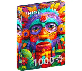 ENJOY Puzzle Barevný totem / 1000 dílků / od 14 let