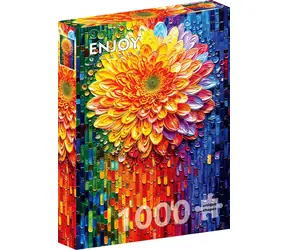 ENJOY Puzzle Květinová mozaika / 1000 dílků / od 14 let