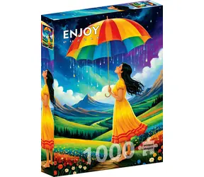 ENJOY Puzzle Duhový deštník / 1000 dílků / od 14 let