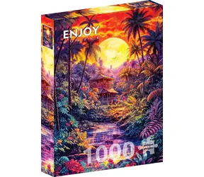 ENJOY Puzzle Soumrak v džungli / 1000 dílků / od 14 let