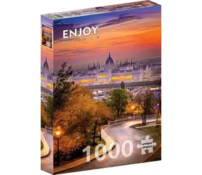 ENJOY Puzzle Budínská čtvrť a maďarský parlament / 1000 dílků / od 14 let