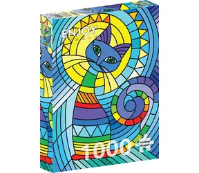 ENJOY Puzzle Ornamentální kočka / 1000 dílků / od 14 let