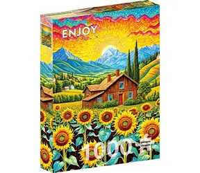 ENJOY Puzzle Slunečnicový dům / 1000 dílků / od 14 let