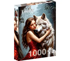 ENJOY Puzzle Dáma a vlk / 1000 dílků / od 14 let