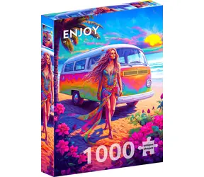 ENJOY Puzzle V srdci Hippie / 1000 dílků / od 14 let