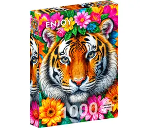 ENJOY Puzzle Pruhy a květiny / 1000 dílků / od 14 let