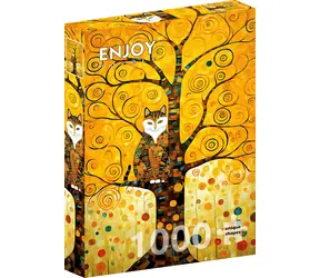 ENJOY Puzzle Kočka Gustava Klimta na stromě života / 1000 dílků / od 14 let