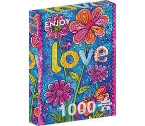 ENJOY Puzzle Květinová láska / 1000 dílků / od 14 let