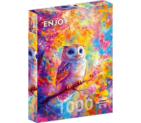 ENJOY Puzzle Pastelová sova / 1000 dílků / od 14 let