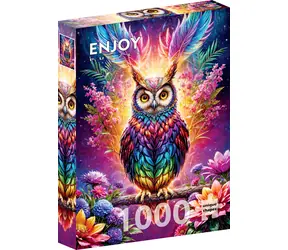 ENJOY Puzzle Neonová sova / 1000 dílků / od 14 let