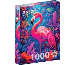 ENJOY Puzzle Plameňáci / 1000 dílků / od 14 let