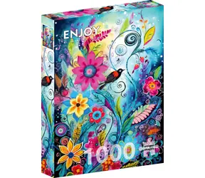 ENJOY Puzzle Vlhovec červenokřídlý / 1000 dílků / od 14 let