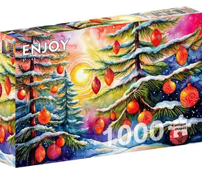 ENJOY Puzzle Vánoční východ slunce / 1000 dílků / od 14 let