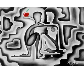 ENJOY Puzzle Adam a Eva / 1000 dílků / od 14 let
